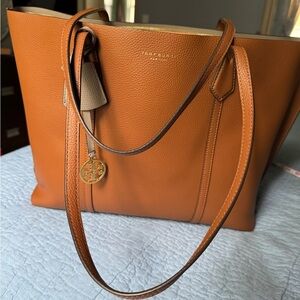 Tory Burch Tan Tote Bag Premium Leather